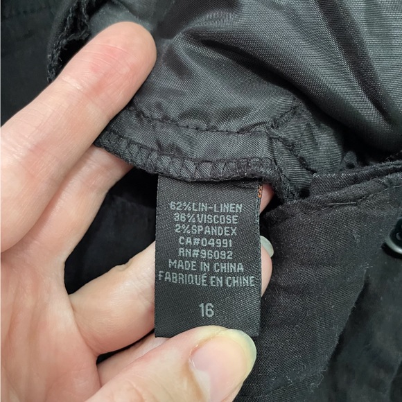 Katherine Barclay good preloved black linen pants 16 - Picture 6 of 6